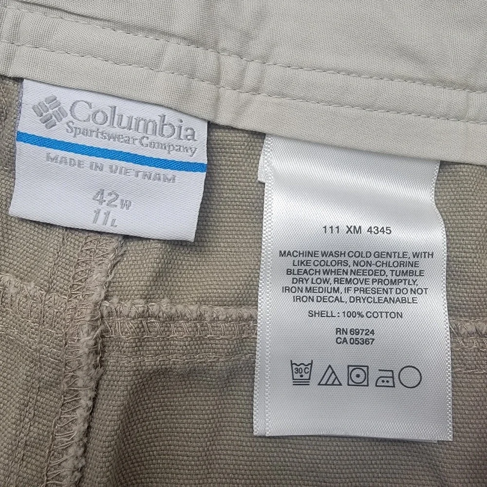 Columbia Shorts Men's Shorts Valley View Beige Khaki Size 42W‎ 11